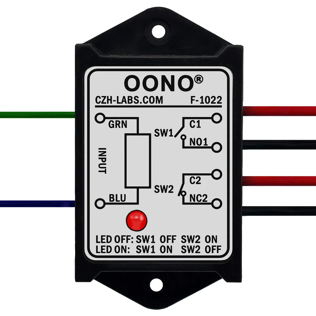 DPST 1NO 1NC 8Amp Power Relay Module, AC 220V 230V 240V Control Voltage