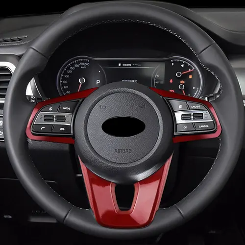 Imagen 2 del producto Panel de botones de volante de coche ABS, cubierta protectora, pegatina embellecedora para Kia Forte K3 2019 2020 2021, accesorios interiores