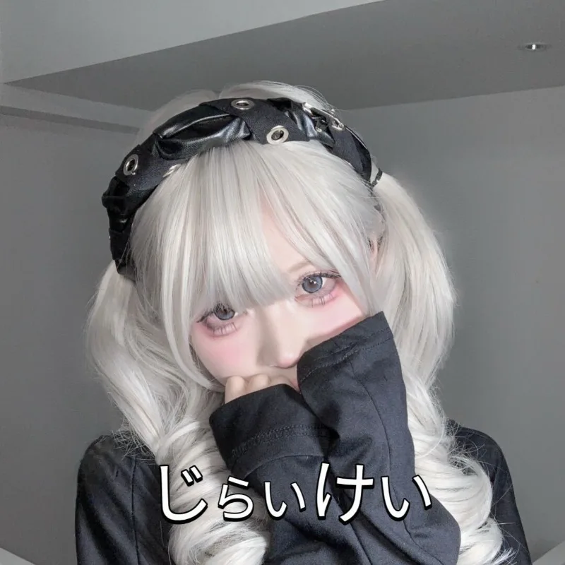 

Japanese Retro Subculture Girls Lolita Clothing Accessories Black Gothic Fashion Design Sense Headbands Women's Punk Headwear