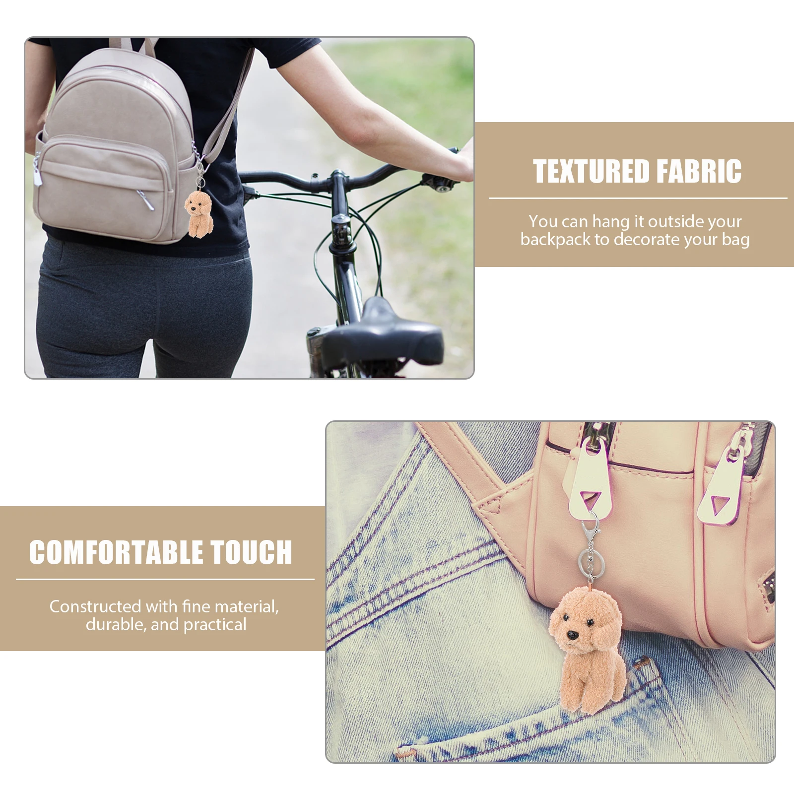 

Mini Keychain Dog Shape Bag Diy Pendant Charms Hanging Ornament Stuffed Animals Diy Charm For Kids Decor Accessories