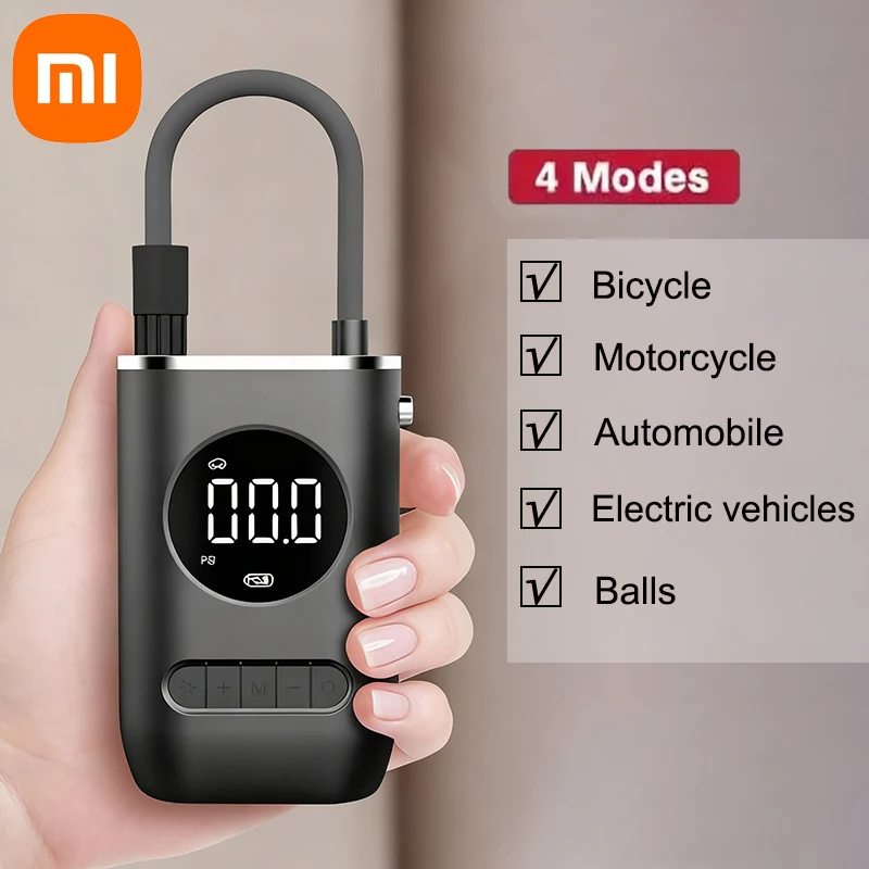 Xiaomi البسيطة ذاتية الدفع الكهربائية منفاخ لإطارات السيارة مضخة الغاز شحن السيارات ذات الاستخدام المزدوج نافخة للسيارات الدراجات النارية كرات