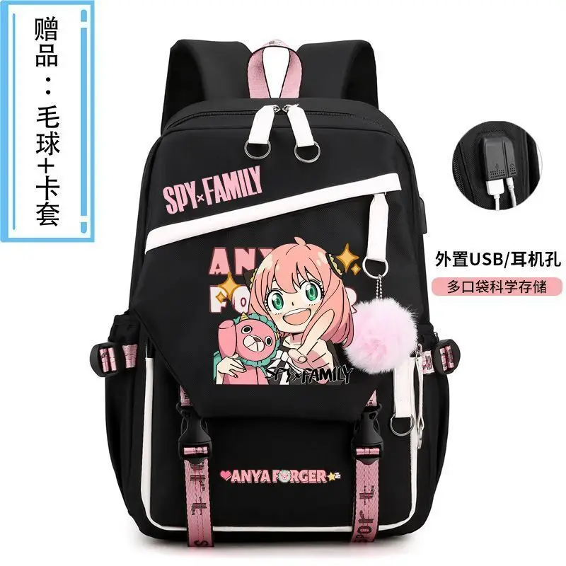 Anime Spy X Family Merchandise Aniya Elementary Boys And Girls Middle School Large Capacity Cute Double Shoulder Backpack Anime
