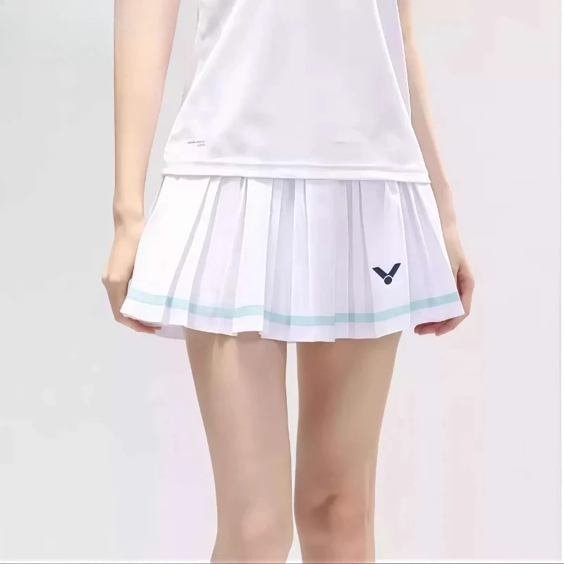 

2025 New For Victory Women's Badminton Short Skirt Breathable Quick-drying Pleated Skirt Tennis Casual Sports Shorts Skirt Pants