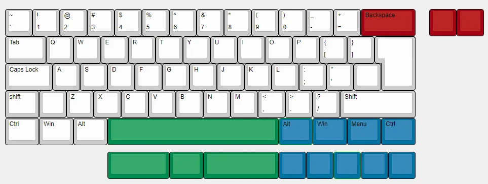 Voll programmier bare 60 pcb dk61 64 gh60 iso ansi über Fläschchen verdrahtete Hot-Swap-Kailh-Buchse