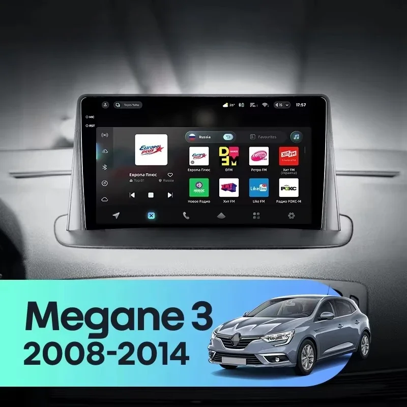 For Renault Megane 3 2008 - 2014 CarPlay Android Auto 2DIN Autoradio Car play Radio Multimedia Stereo