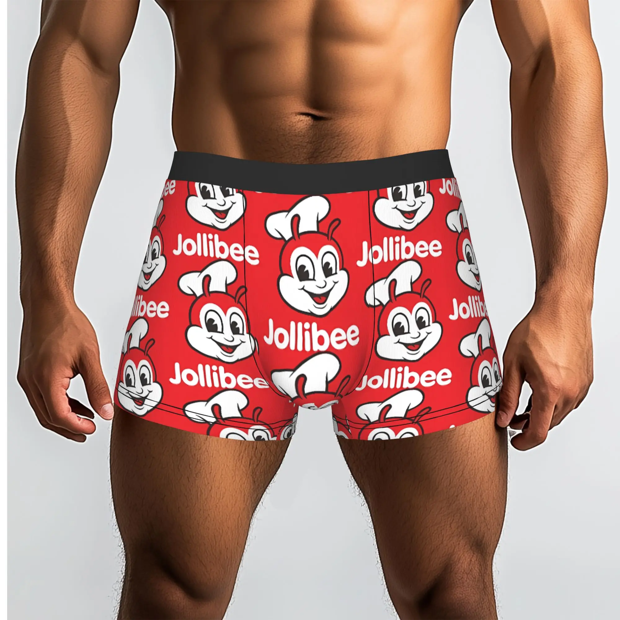 

JLLB 2 J-Jollibee Underpants Breathbale Panties Male Underwear Print Shorts Boxer Briefs