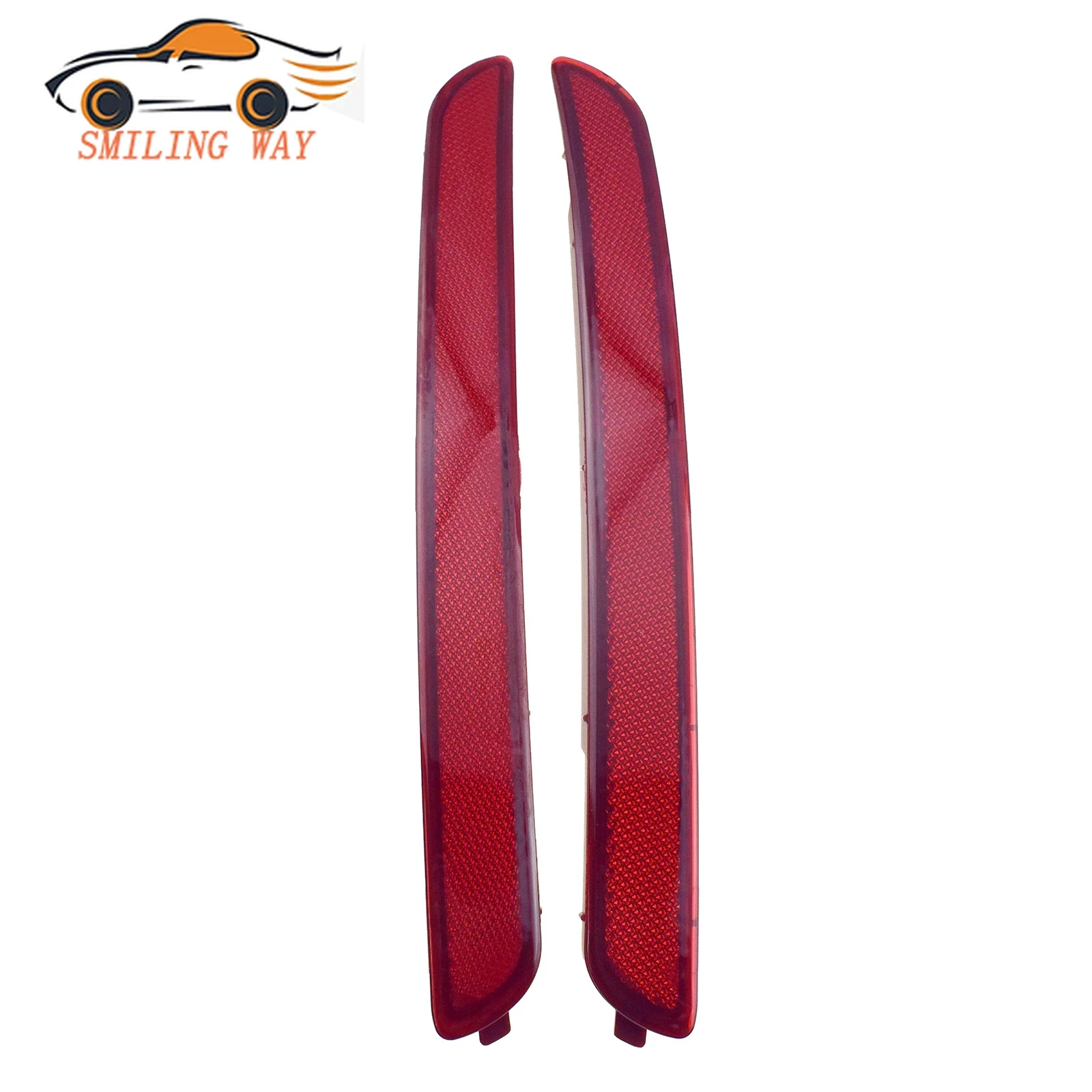 New 1 / 2PCS Left Right Red Rear Bumper Reflectors Fit For 2012 2013 2014 2015 Kia Rio Sedan 1.6L l4 92406-1W000 92405-1W000