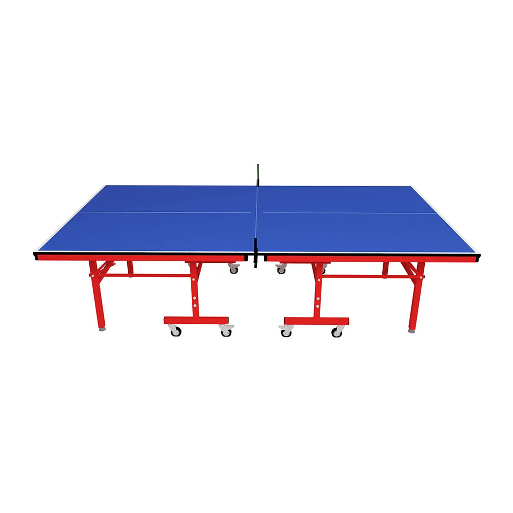 Upgrade Foldable Table Tennis Table with 5mm MDF Top Steel Frame Eco-Friendly for Outdoor Use and Human Players