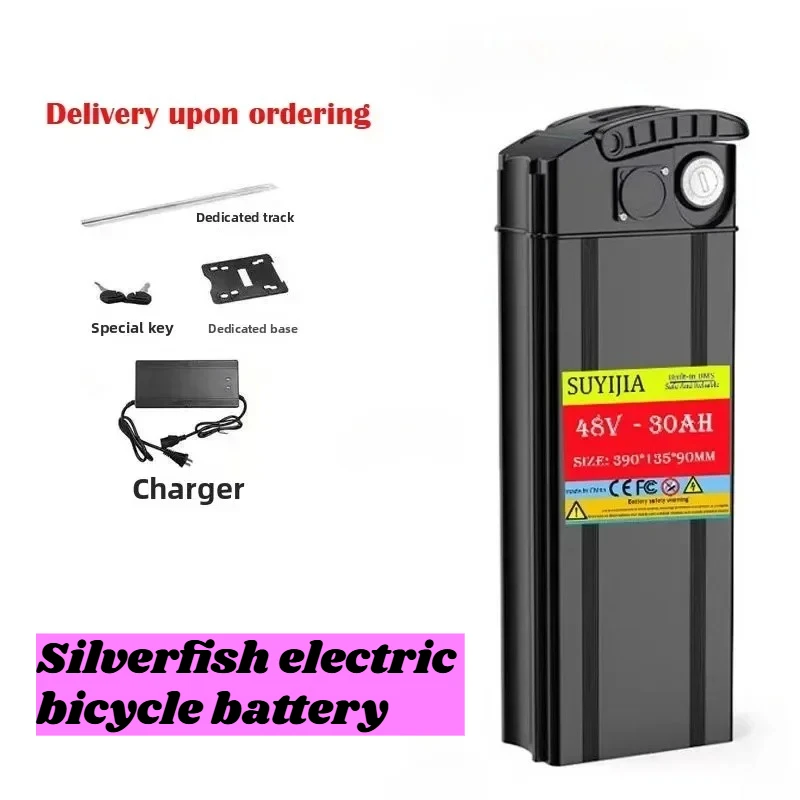 New 48V 52V Silverfish-Batterie Pour Vélo Électrique 30AH 20Ah 17Ah  Batteries Haute Capacité  Cellules 18650 Power 500-2000W