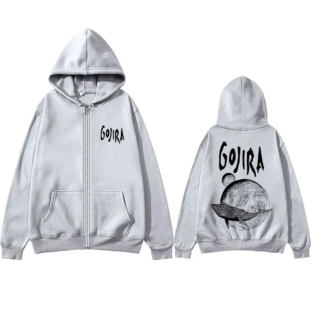 الفرنسية المعادن الفرقة Gojira من المريخ إلى سيريوس غلاف الألبوم قلنسوة بسحاب الرجال النساء خمر روك المتضخم الصوف زمم هوديس