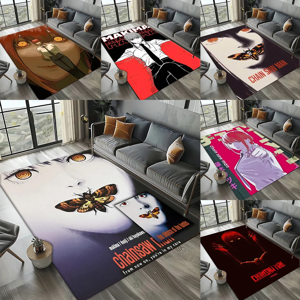 Home Bathroom Carpet - C-Chainsaw Man M-Makima Popular Anime 3D