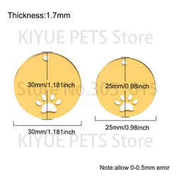 Placas de identificación con nombre antipérdida para perros y gatos
