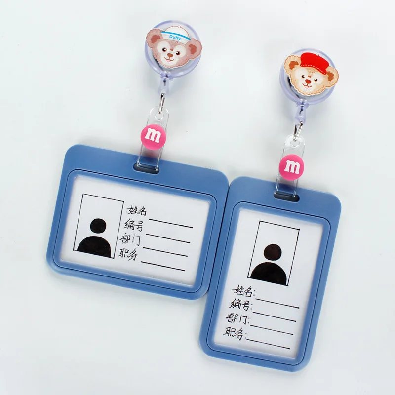 StellaLou LinaBell Duffy For ID Card Holder Scalable Toggle Clip Employee Card Doctor Nurse Chest Card Student Bus Card Holder
