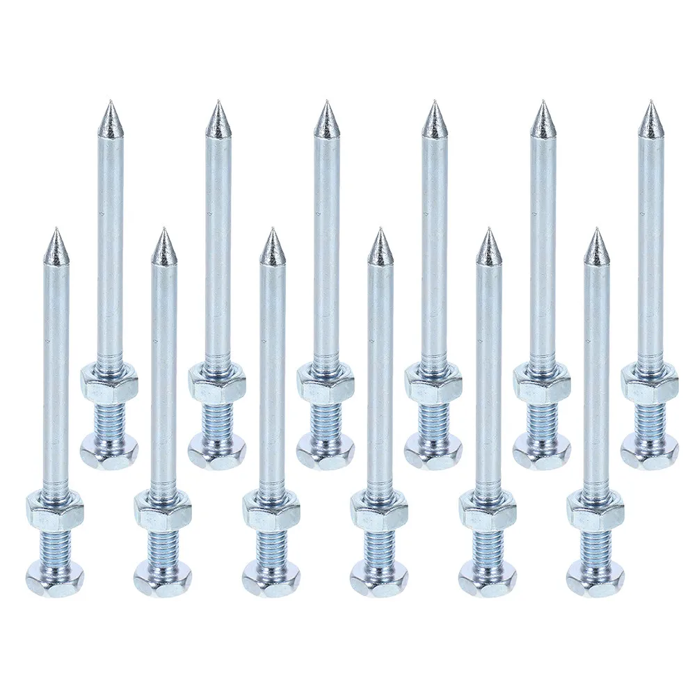 12Pcs Lawn Aerator Shoes Spikes Sturdy Reusable Metal Spikes Lightweight Comfortable Stable Fit Easy Install Lawn Soil Aeration