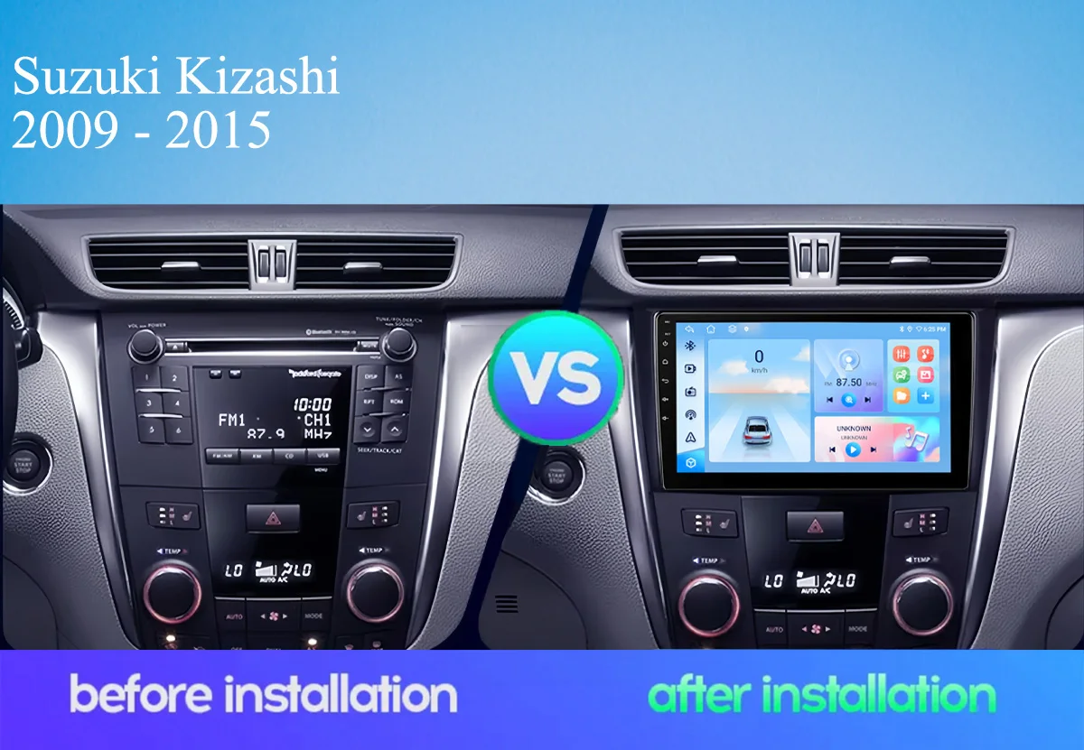 Android 14 8G 128G For Suzuki Kizashi 2009 - 2015 Car Radio Stereo Multimedia Player GPS Navigation Monitor 4G Lte WiFi Carplay