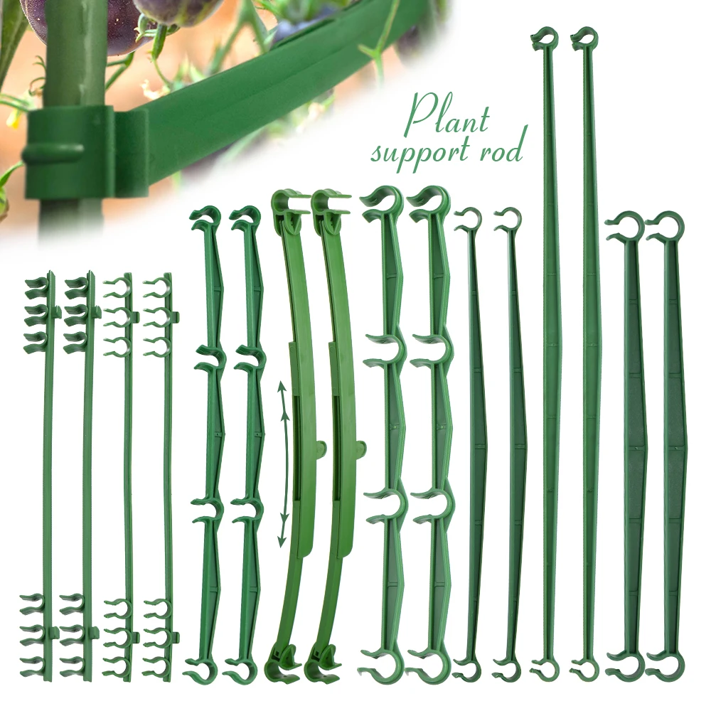 10PCS 8/11/16mm Adjustable Plastic Plant Stake Connection Rod Arm Houseplants Support Garden Pillar Fixed DIY Trellis Connector