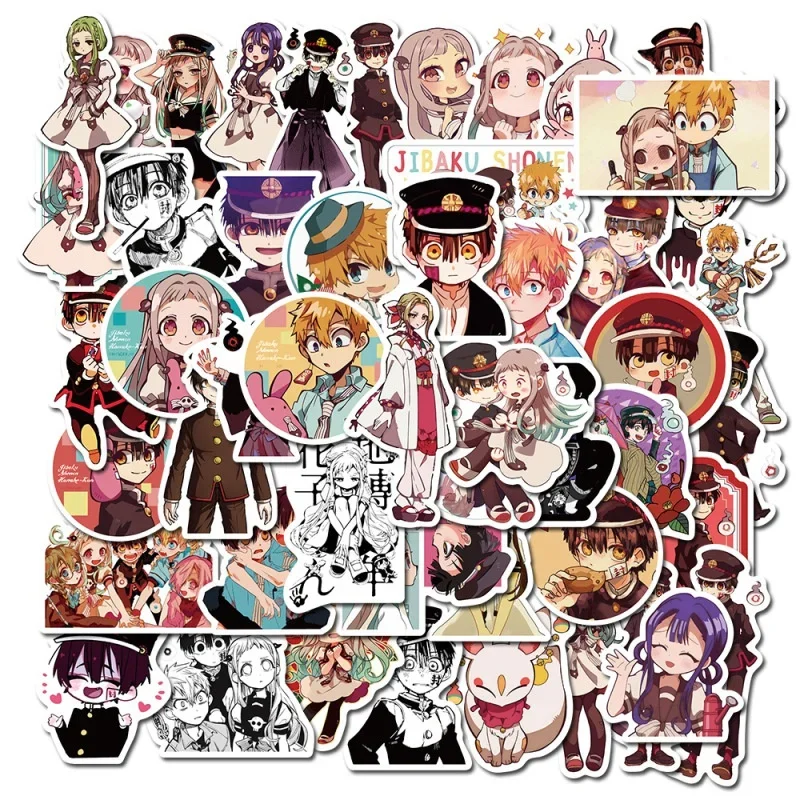 10/30/50pcs Japanese Comic Toilet-Bound Hanako-Kun Anime Stickers Waterproof Sticker for Skateboard Suitcase Car Decal