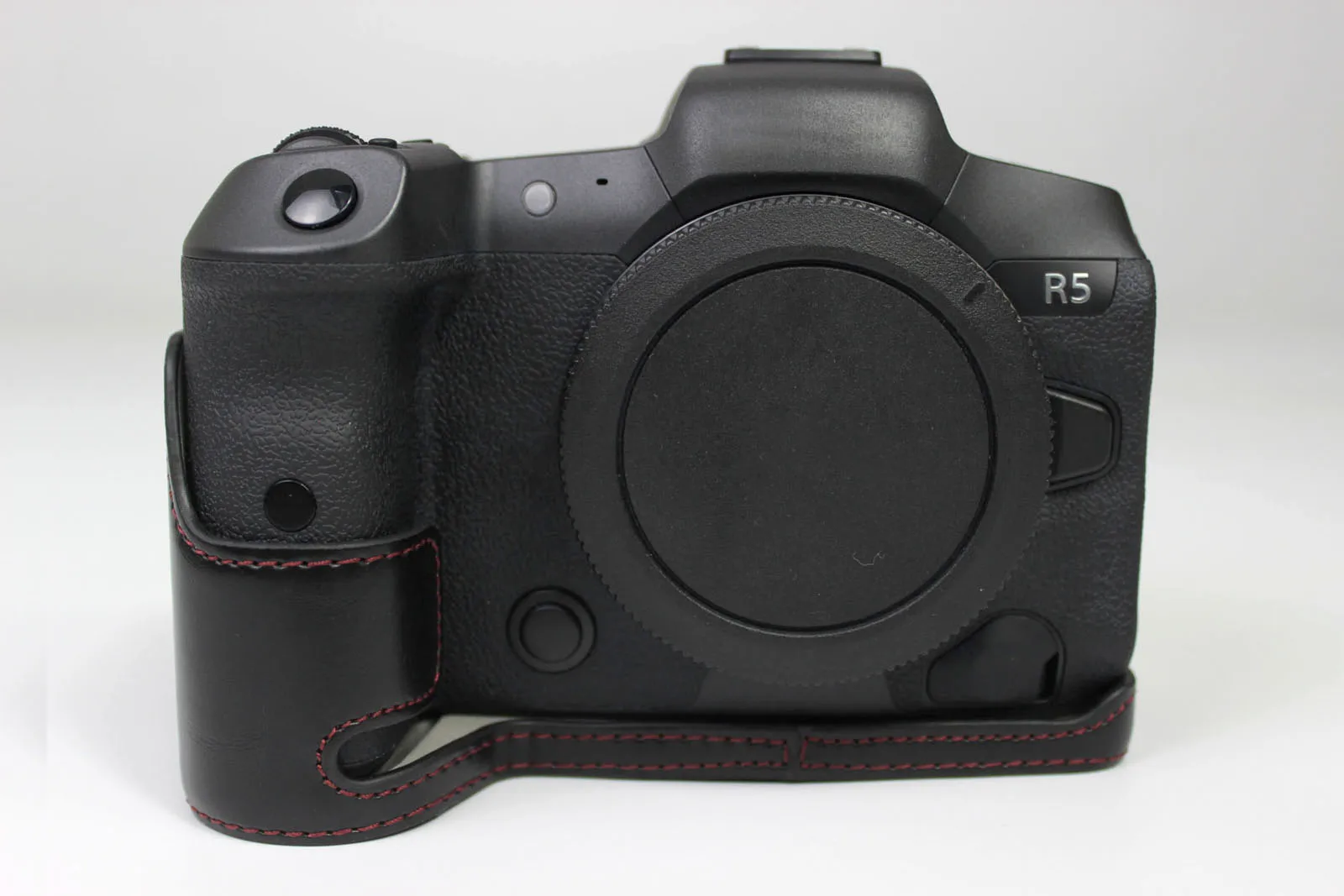 Funda protectora de cuero con agarre para cámara Canon Eos R5 R6 EOSR5 EOSR6