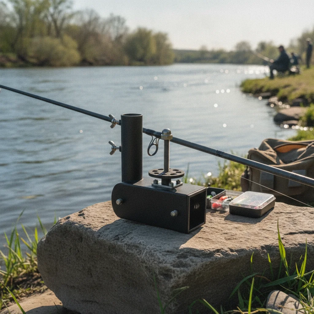 Umbrella Clamp with Spring Stainless Steel Umbrella Holder with Clamp Hardware Powder-Coated Secure for Anglers