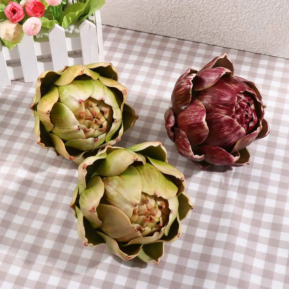 plant nearly natural kitchen faux fruit home artificial decorations artificial artichoke faux artichokes home decorations