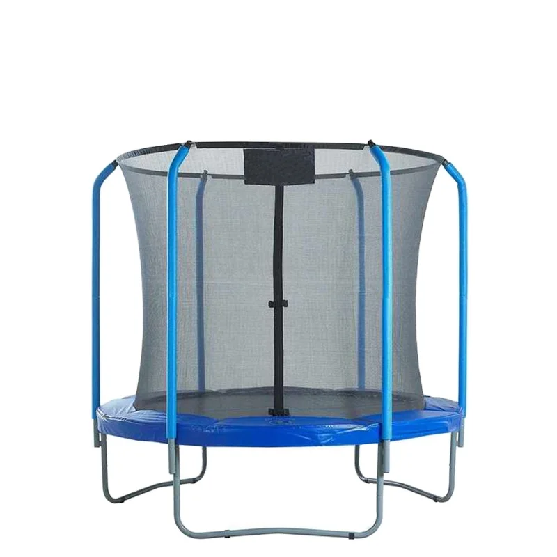 dn-Indoor 8ft&10ft Medium Sized Elastic Trampoline Playground Sports Trampoline With Safety Net!