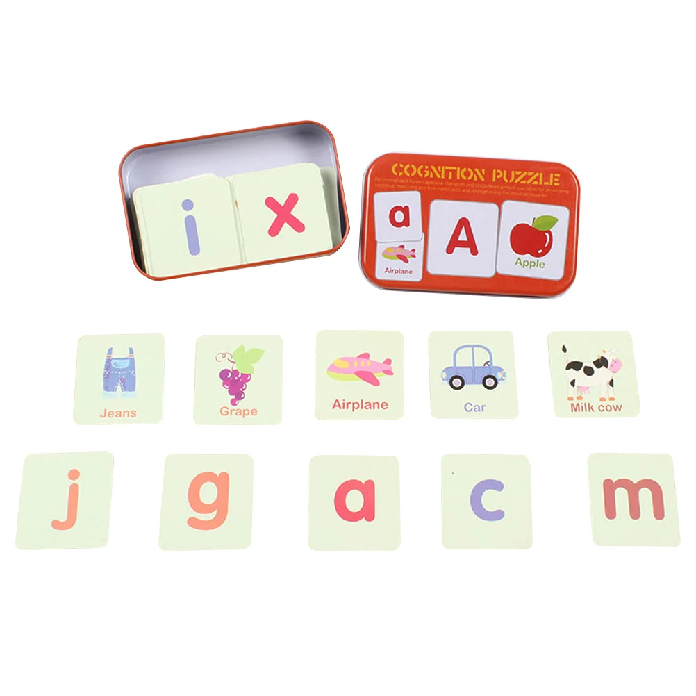 

56pcs Literacy Early Educational Toys Cognitive Playthings Safe Paper Material Child Development Gift Jigsaw