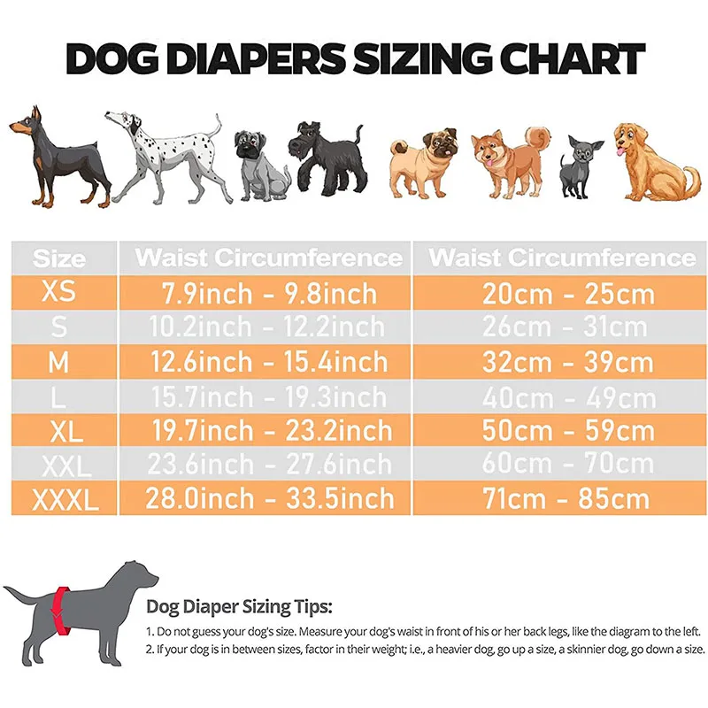 Female Dog Estrusing Nappies with 8 Sanitary Pad For in Bleeding Physiological Washable Nappies Anti Male Dogs Harass Pants