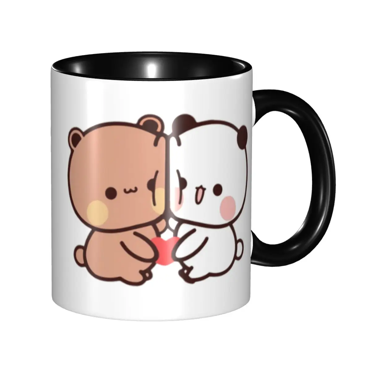 

Custom Bubu Dudu Panda And Brownie Bear Couple Mugs DIY Ceramic Milk Tea Coffee Cups