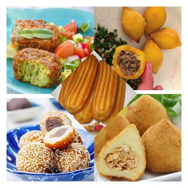Bread Bakery Machines Other Snacks Making Automatic Small Encrusting Filling Machine Kubba Coxinha