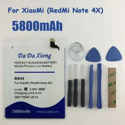 BN43 BM3L BN37 BM49 BM38 BN40 BM37 BM46 Battery For Xiaomi Redmi Note 2 3 4X 9 6 4S 4 4C 4A 5S Mix Max Plus Pro Poco,F1 X3 Pro