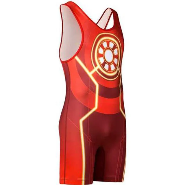 มวยปล้ำมวยปล้ำสวม Mens Wrestling Singlet,เด็กมวยปล้ำ Power Lift ยกน้ำหนัก PowerLifting สวมใส่