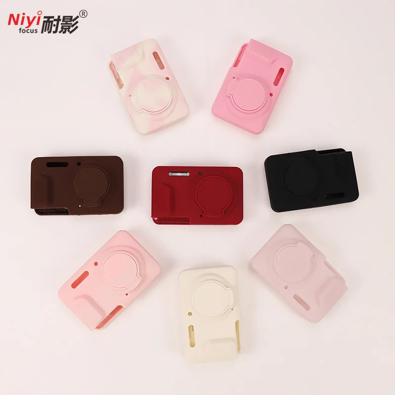 Camera Silicone Case for Kodak PIXPRO FZ55 Protective Body Cover FZ45 Base Mirrorless Camera Bag Lightweight Anti-slip