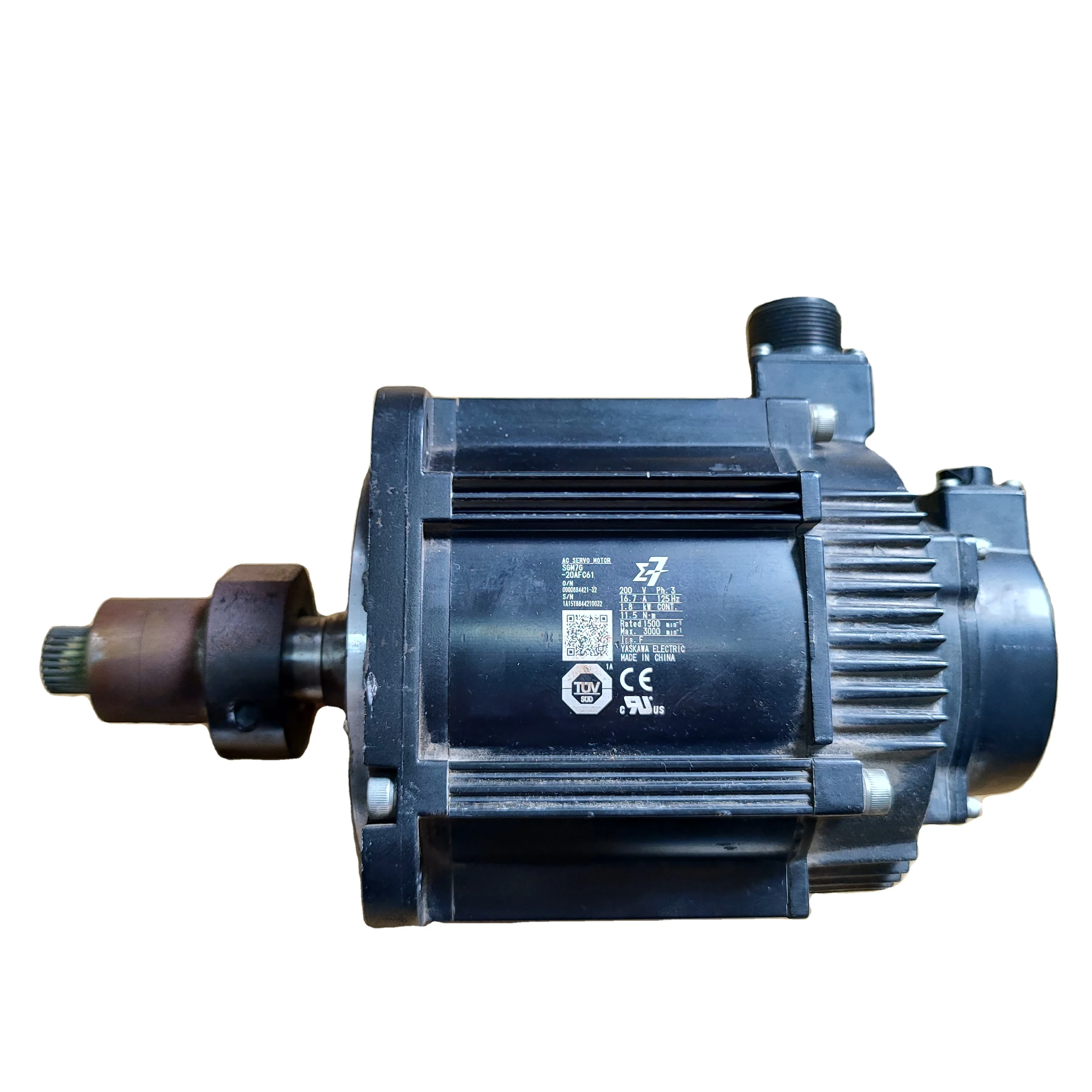 

YASKAWA 1.8kw servo motor SGM7G-20AFC61