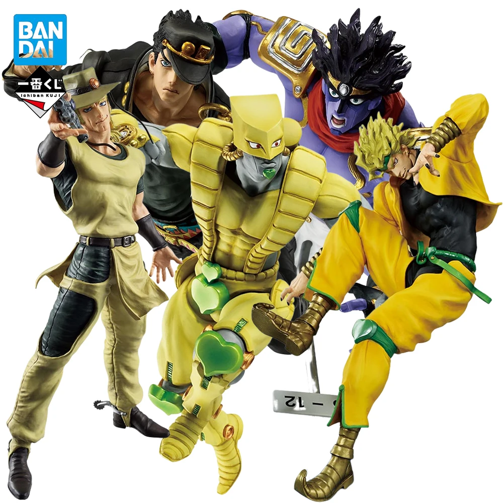 

Оригинальная фигурка Ichiban Kuji JoJo's Bizarre Adventure Kujō Jōtarō Star Platinum Dio Brando World Hol Horse, аниме-фигурка, модель в подарок