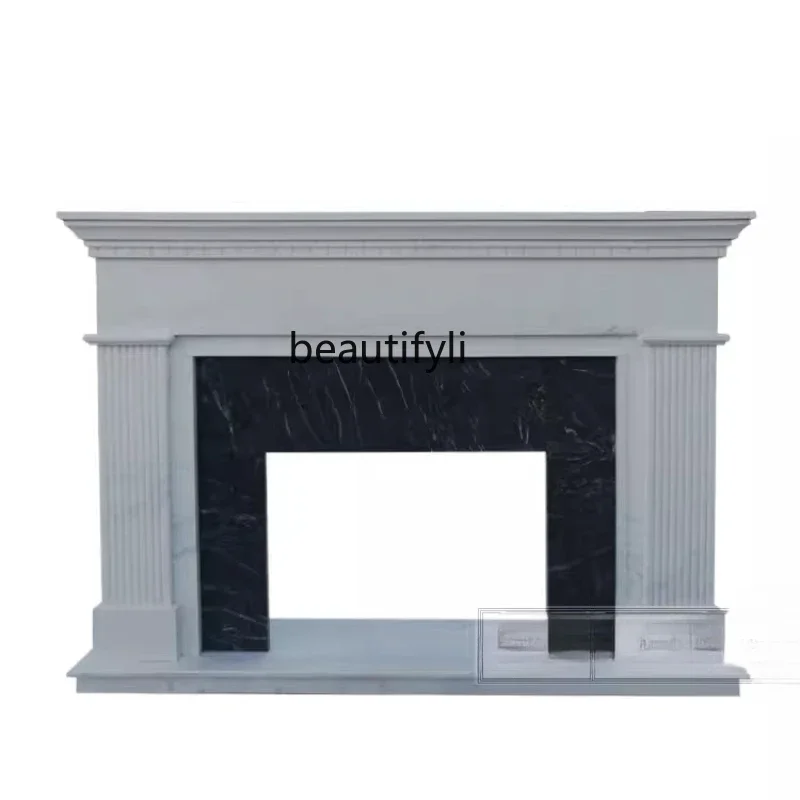 

yh Natural marble marble American stone fireplace carving stone carving European fireplace decorative cabinet