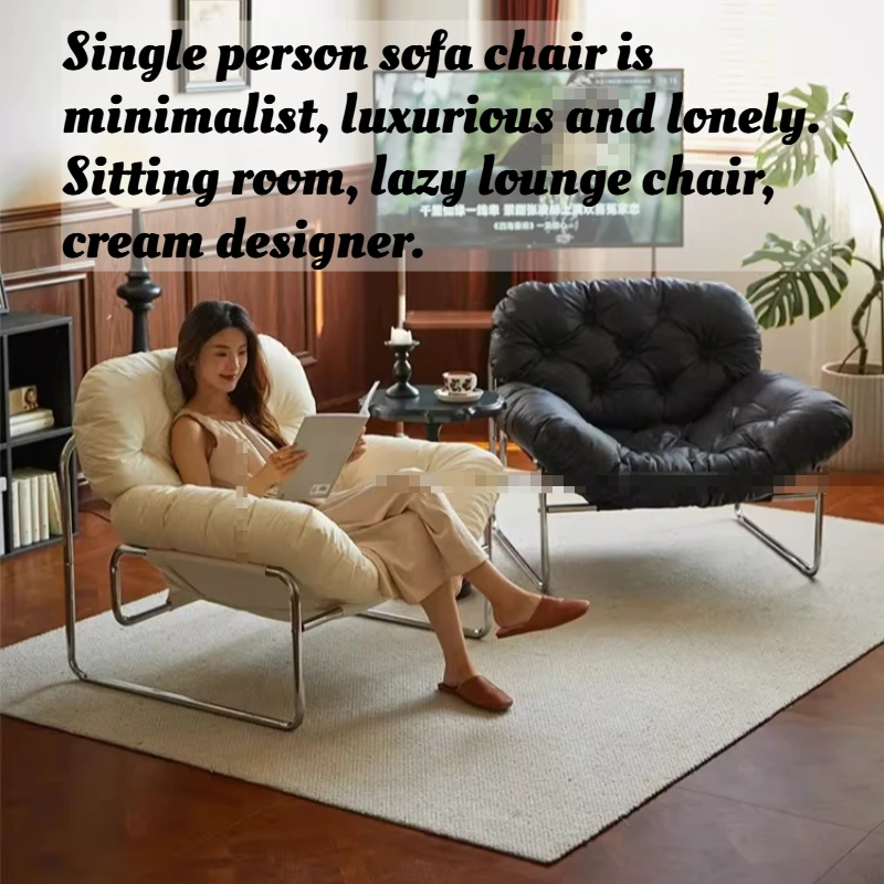 

Comfy Reading Sofas Oversize Relaxing Chaise Lounges Living Room Chairs Bedroom Design Fauteuil Salon Italian Furniture Luxury