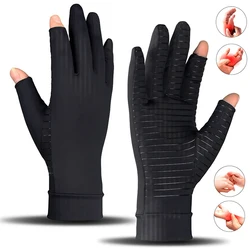 1Pair Copper Arthritis Gloves for Hand Pain Relief,Rheumatoid Osteoarthritis,Swelling,Carpal Tunnel,Arthritis Compression Gloves