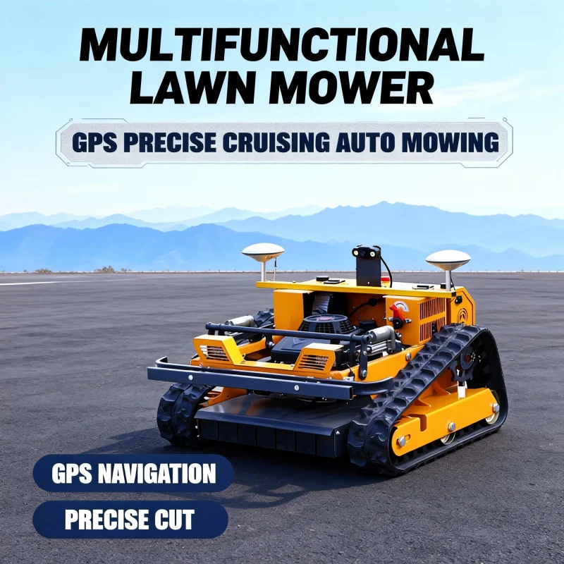 

Customized Agricultural Remote-Controlled Lawn Mower - GPS Automatic Cutting Small Household ATV Tracked 4-Stroke Weeder
