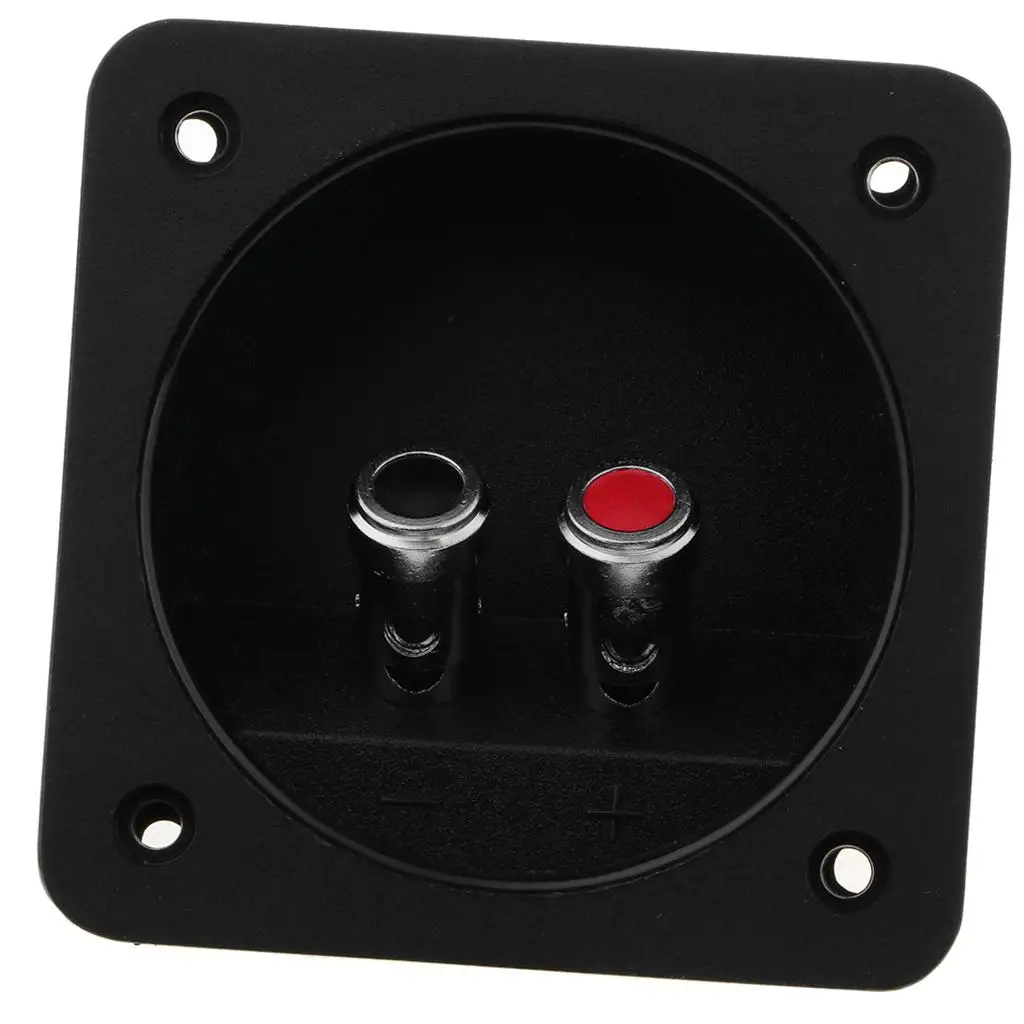 Round Spring Cup Connectors Screw Down Speaker Terminal Audio Binding Post for Home Theater Box Installation