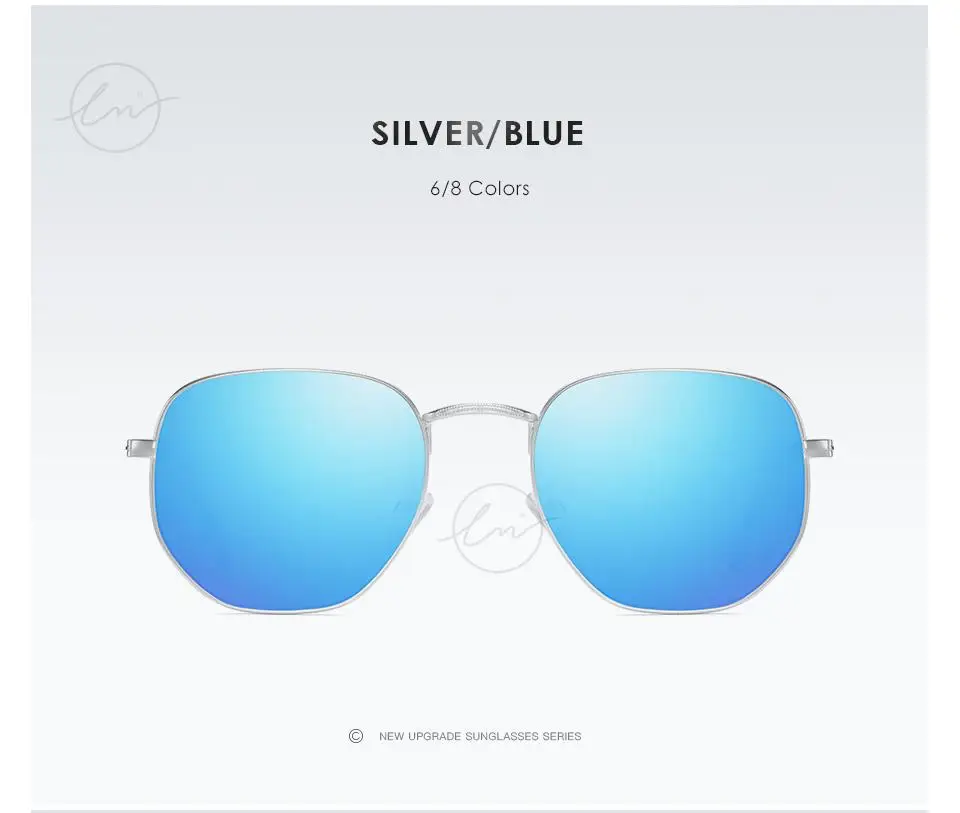 LM Neue Mode Frauen Hexagon Sonnenbrille Männer Retro Polarisierte Fahren Beschichtung Spiegel Sonnenbrille Goggle UV400 Brillen gafas de sol – Detail 18
