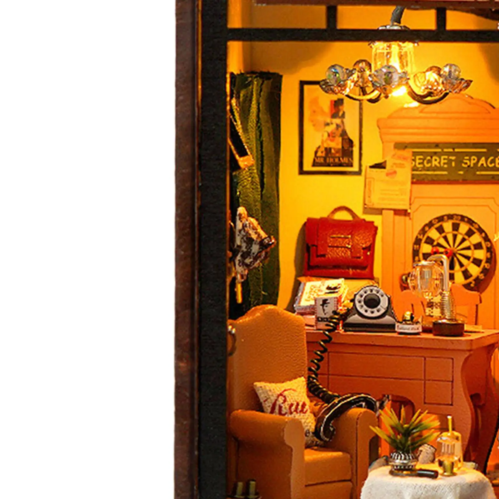 DIY ミニチュア ドールハウス キット アクセサリー付きクラフト 組み立てが簡単な建物