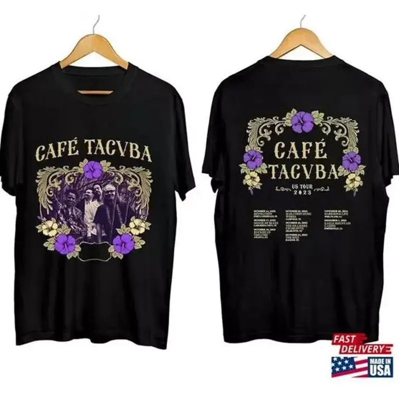 Caf Tacvba Us Tour 2023 T Shirt Band Fan Concert For