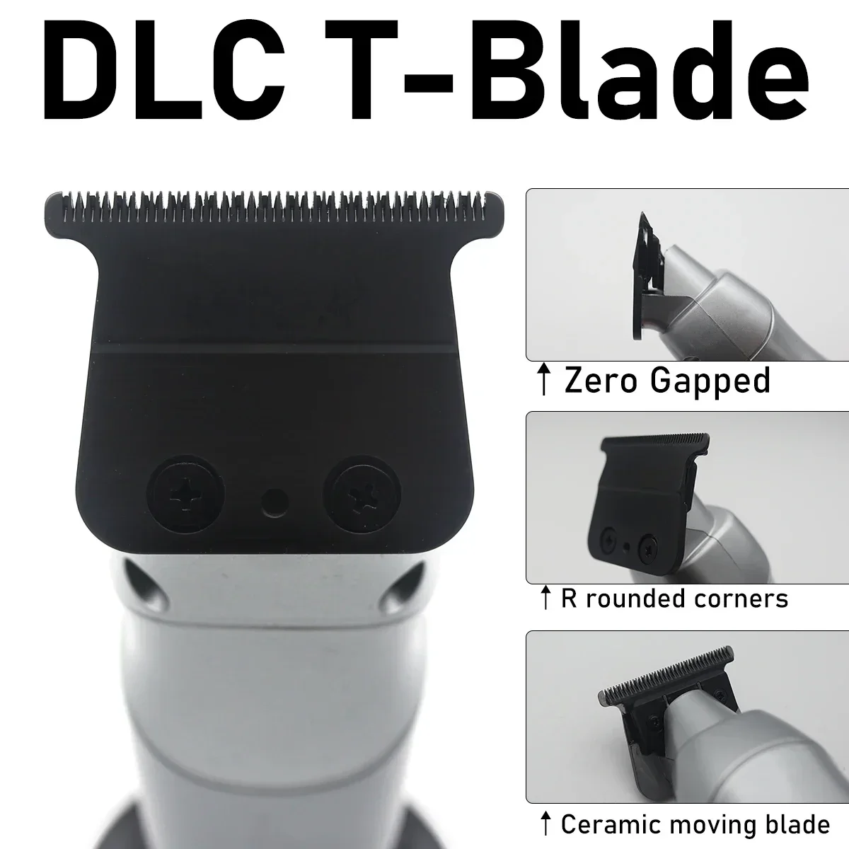 Professional TF-617 Zinc Alloy Body DLC Blade Salon Home Beard Sideburns Trimmer Men's Hair Clipper Trimmer for Men