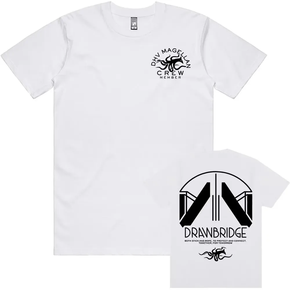 Death Stranding 2 Beach - DHV Magellan Crew T-Shirt, Unisex Crew Neck 100% Cotton Short Sleeve, Y2K Oversized T-shirts