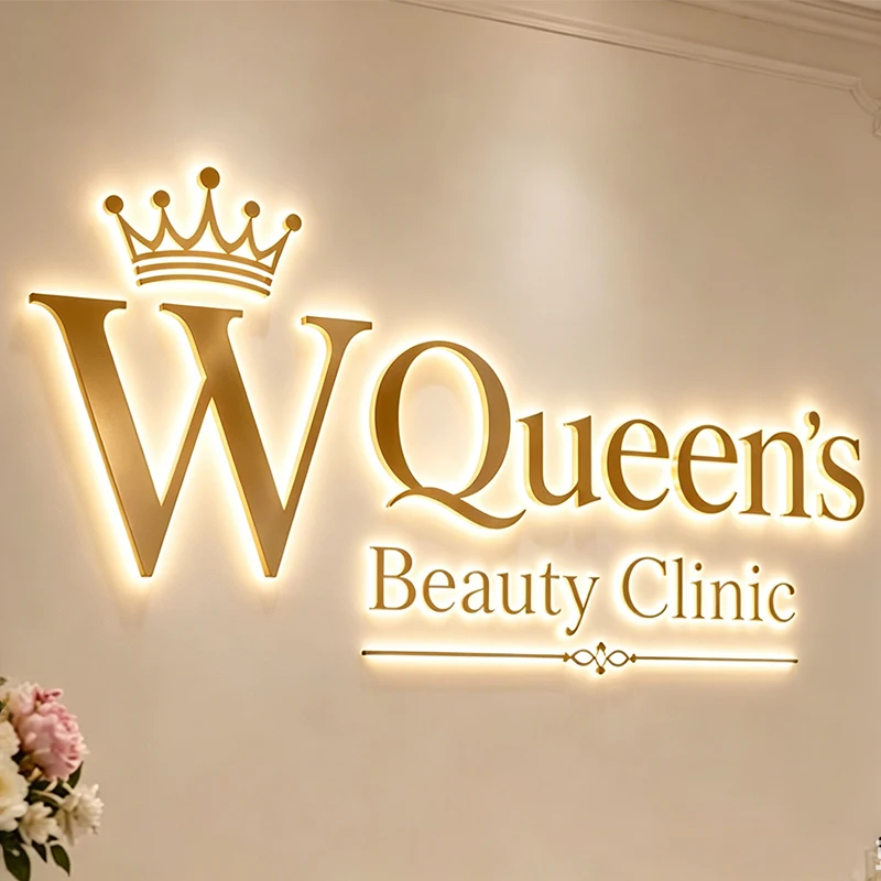 Custom Outdoor Backlit Metal Letters Waterproof 3D LED Sign Custom Medical Beauty Dental Clinic Logo Signage for Hospital Shop