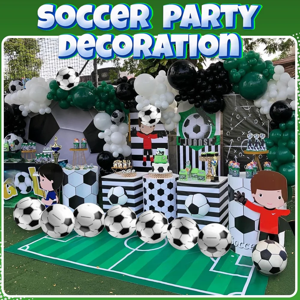 Set De 6 Pelotas De Fútbol Inflables Para Piscina Y Playa – Juguetes Deportivos Para Niños