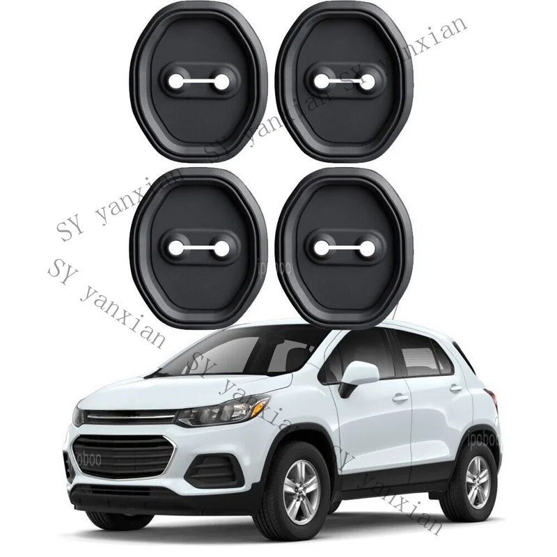 SY+ 4pcs Silicone Door Lock Protector Shock-absorbing Cover For Chevrolet Trax 19-21
