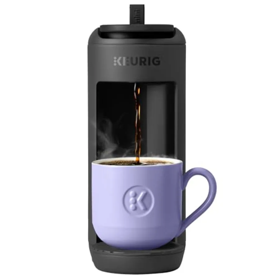 

K-Mini Mate Single Serve K-Cup Pod Coffee Maker Brews Up to 12 oz Cup Compact Portable Coffee Machine for Small Spaces Great fo