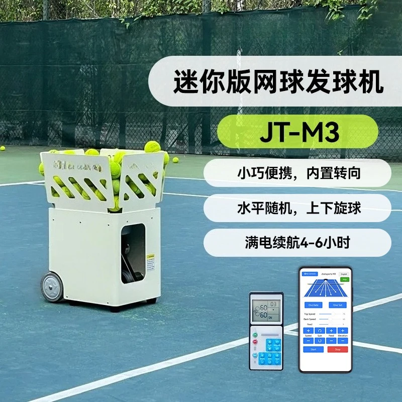 Tennis serve trainer, left and right serve, high pressure volley, portable, built-in steering