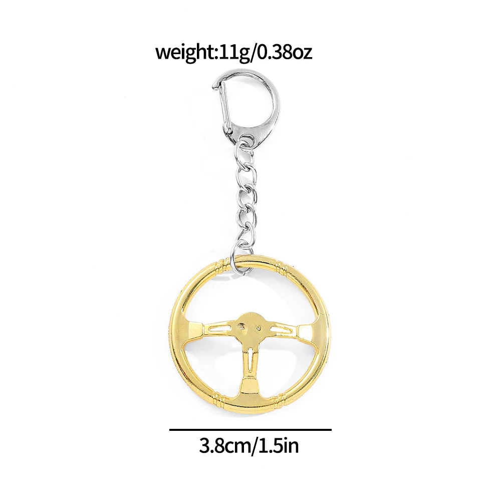 Creative Racing Steering Wheel Keyring Classic Steering Wheel Keychain For Boyfriend Birthday Pendant Jewelry Gift